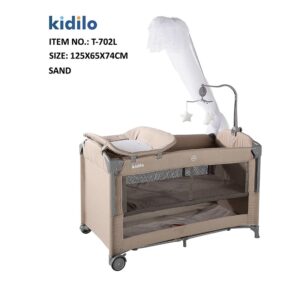 Kidilo เตียงนอนเด็กแรกเกิด2 in 1 รุ่น T-702L