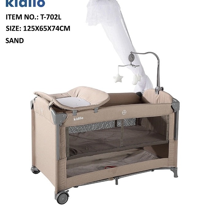 Kidilo เตียงนอนเด็กแรกเกิด2 in 1 รุ่น T-702L
